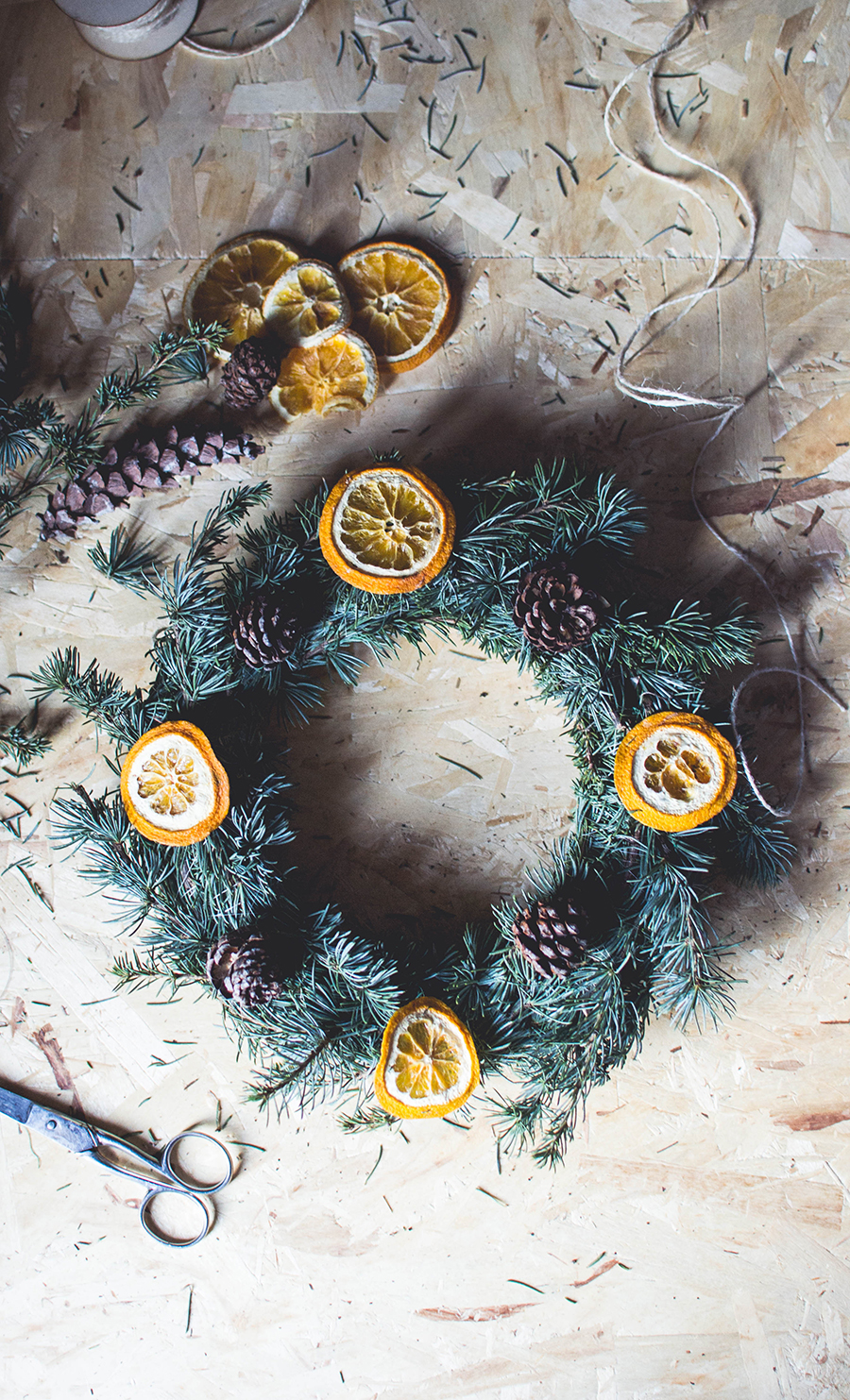 DIY Natural Christmas wreath result