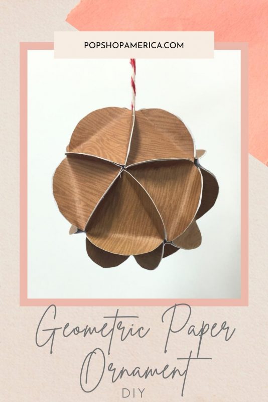 Geometric Paper Ornament DIY