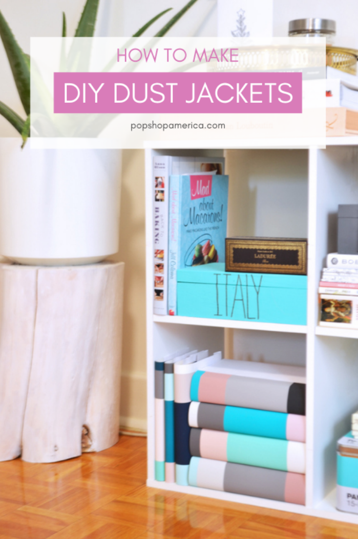 How-To Curate Your Bookshelf with DIY Dust Jackets