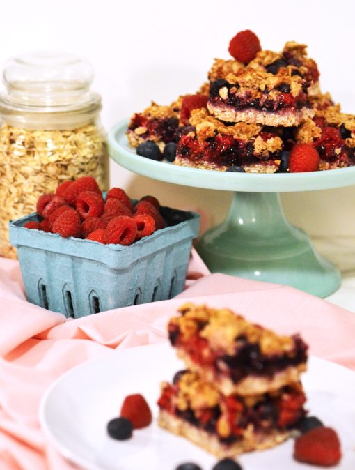 Mixed Berry Bars (Gluten Free & Vegan!)