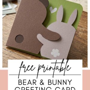 free printable bear and bunny card pop shop america