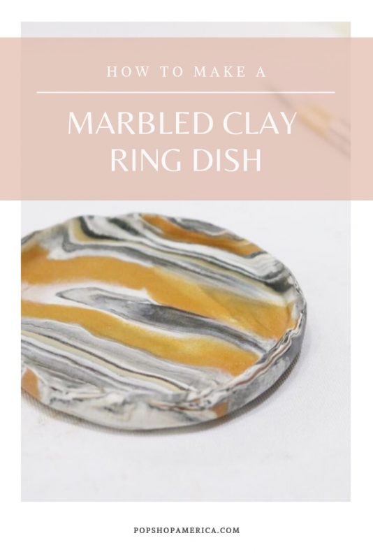 How to Make a Marbled Clay Ring Dish Pop Shop America