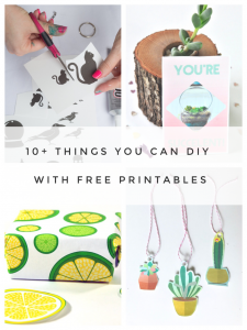 10 Things You Can DIY with Free Printables