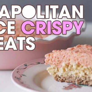 neapolitan rice crispy treats recipe title screen