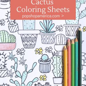 succulent and cactus coloring sheets pop shop america