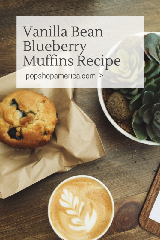 how to make vanilla bean blueberry muffins recipe