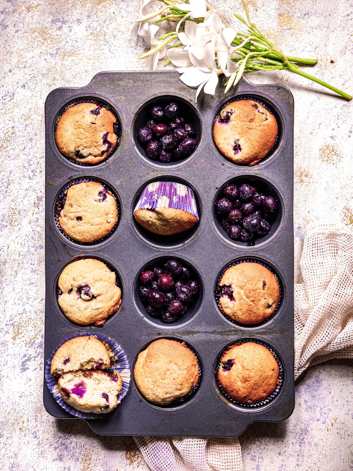 tray of blueberry muffins recipe pop shop america