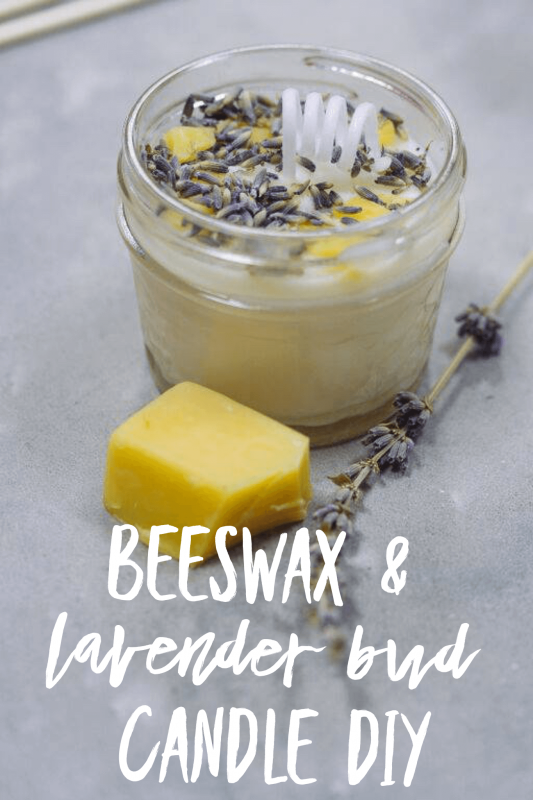 beeswax and lavender bud candle diy pop shop america