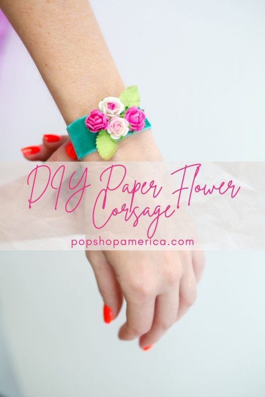 DIY Paper Flower Corsage for Prom