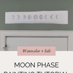 Moon Phase Watercolor Painting Tutorial