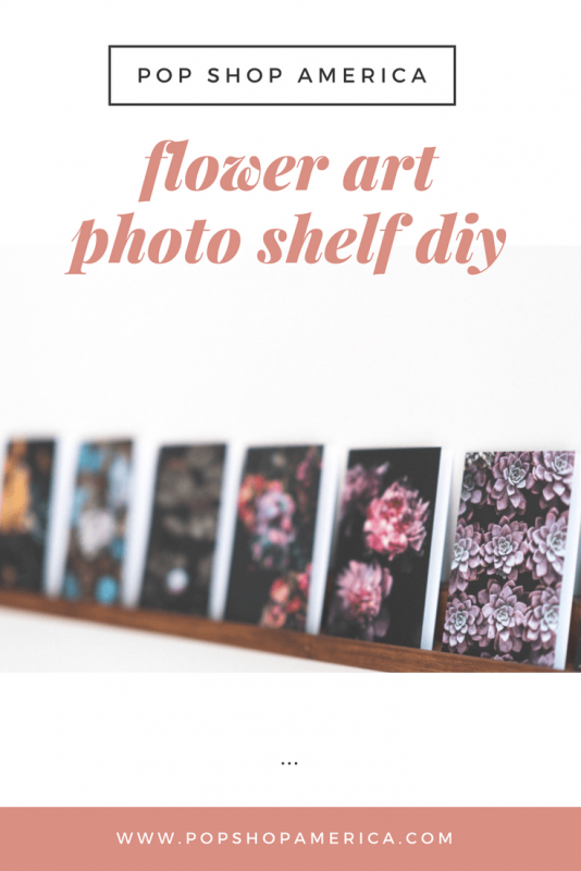 flower art photo shelf diy feature pop shop america