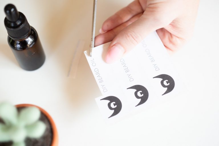 DIY Beard Oil with Free Printable Labels