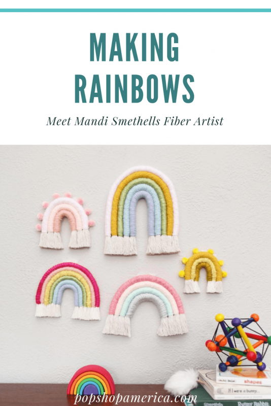 rainbow color experiment mandi smethells fiber art