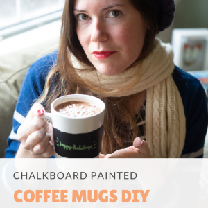 chalkboard painted coffee mugs diy pop shop america