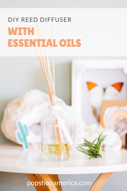 diy reed diffuser with essential oils craft tutorial pop shop america
