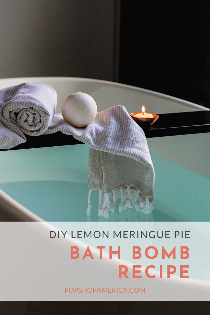 Fizzy Lemon Meringue Pie Bath Bombs DIY