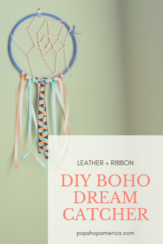 Pretty + Boho diy dreamcatcher craft tutorial pop shop america