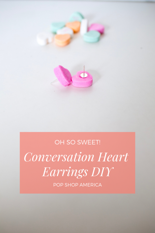 conversation heart earrings diy pop shop america tutorials