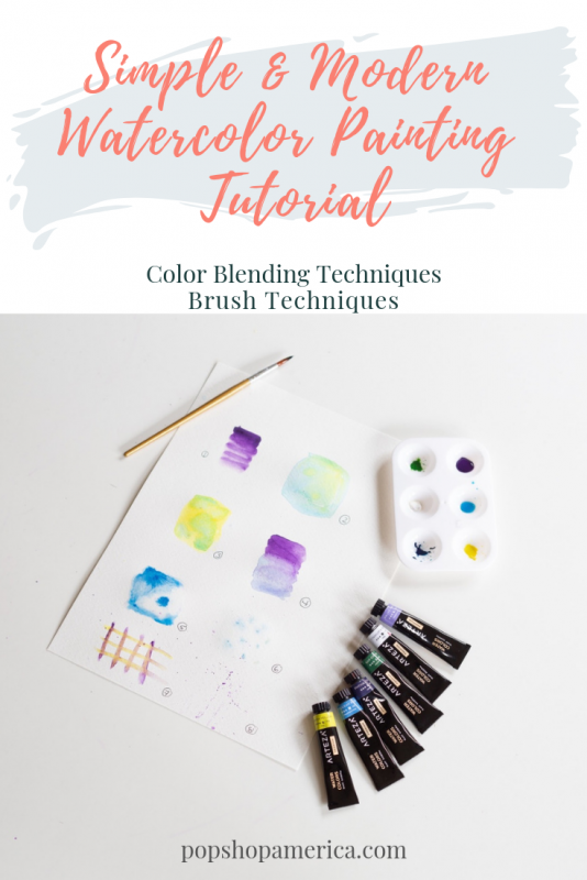 easy watercolor painting tutorials color blending for beginners