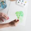 in process how to make a watercolor wax resist painting diy tutorial