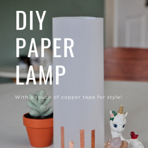 DIY paper lamp tutorial for craft in style arts and crafts subscription box