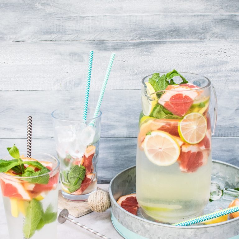 Grapefruit &amp; Mint Infused Water Recipe