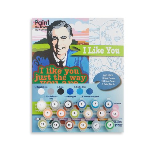 mister rogers paint by numbers art supply set