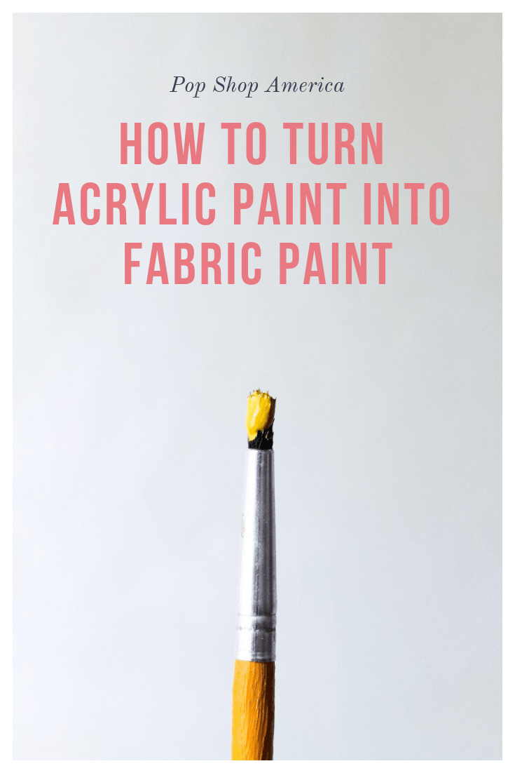 Transform your acrylic paints into fabric paints with Fabric Medium -  Sunlit Spaces