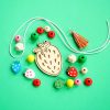 make your own strawberry necklace diy jewelry kit pop shop america