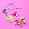unicorn diy necklace kit hazel and ollie