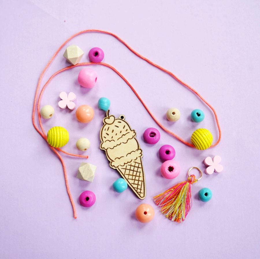 Kit for Making Bracelets, Beads, Pendants, Jewelry, Ice cream, Toys \  Creative toys