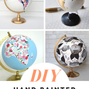 diy hand painted globes pop shop america