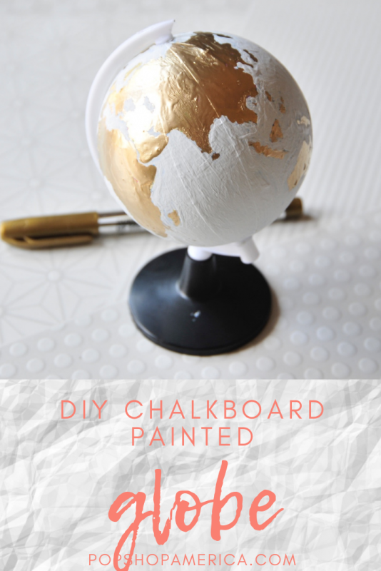 how to make a chalkboard hand painted globe instructions
