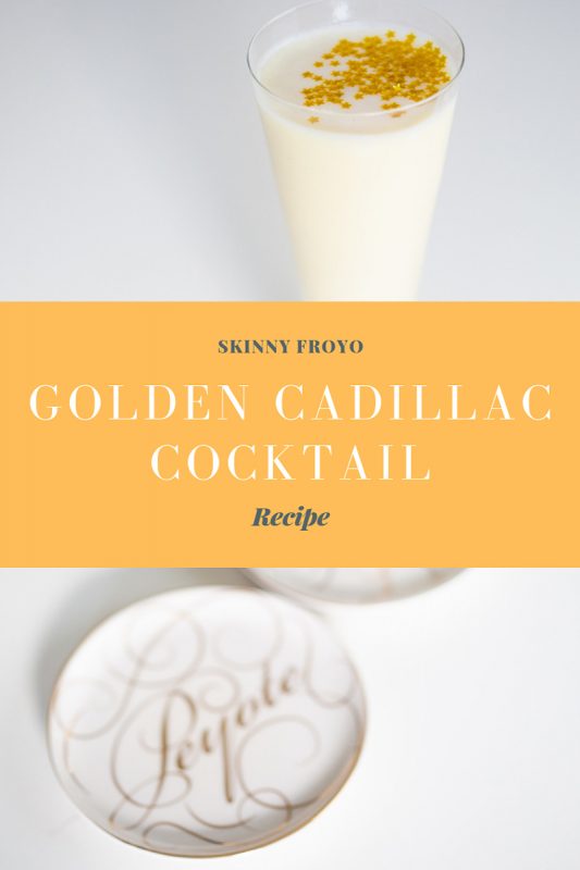 Golden Cadillac Frozen Yogurt Cocktail Recipe Pop Shop America
