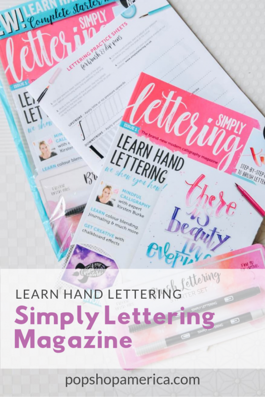 learn hand lettering with simply lettering magazine