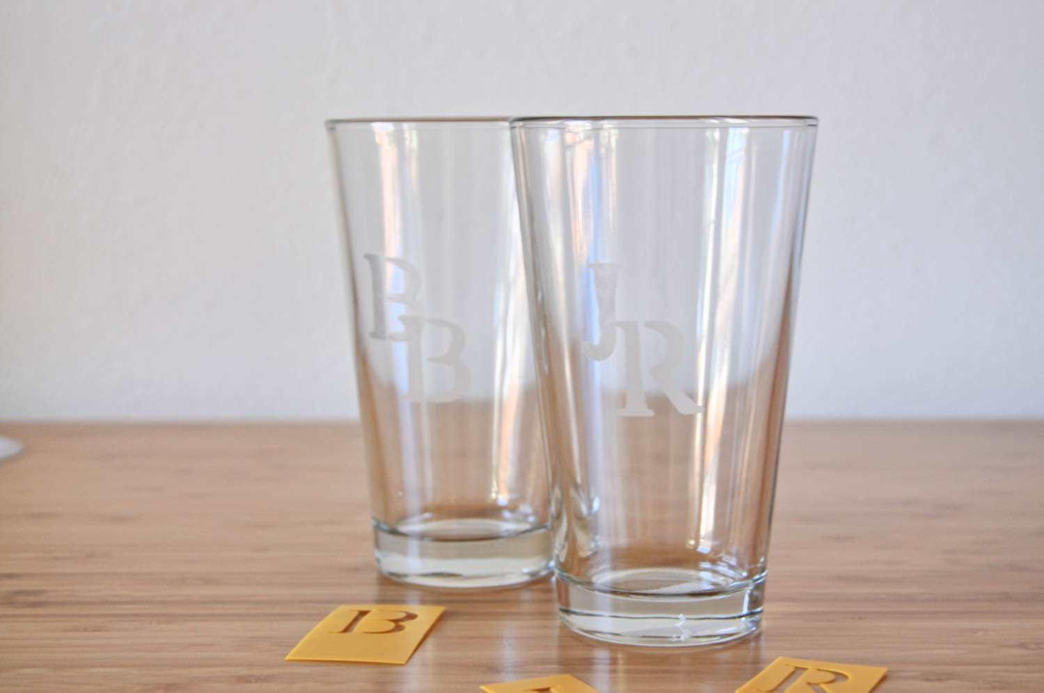 DIY Craft Project - Glass Engraving - Engraving Party Glasses