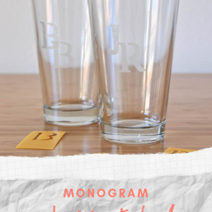 monogram glass etched drinkware tutorial pop shop america