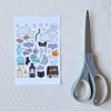 stickers inside the crystal ball halloween card and sticker pack pop shop america
