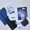 supplies inside the halloween crystal ball card and sticker pack