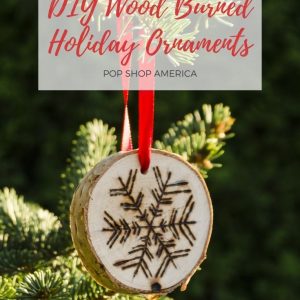 DIY Wood Burned Holiday Ornaments