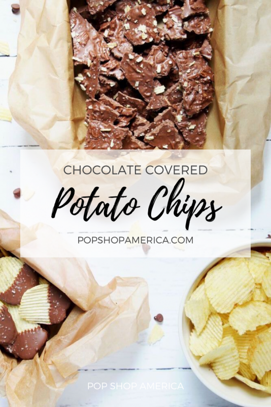 how to make chocolate covered potato chips recipe