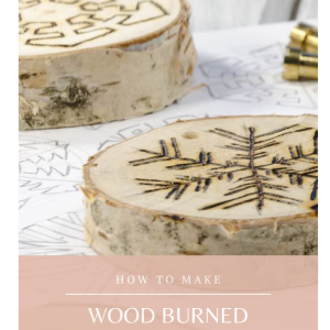 how to make diy wood burned coasters tutorial craft in style subscription
