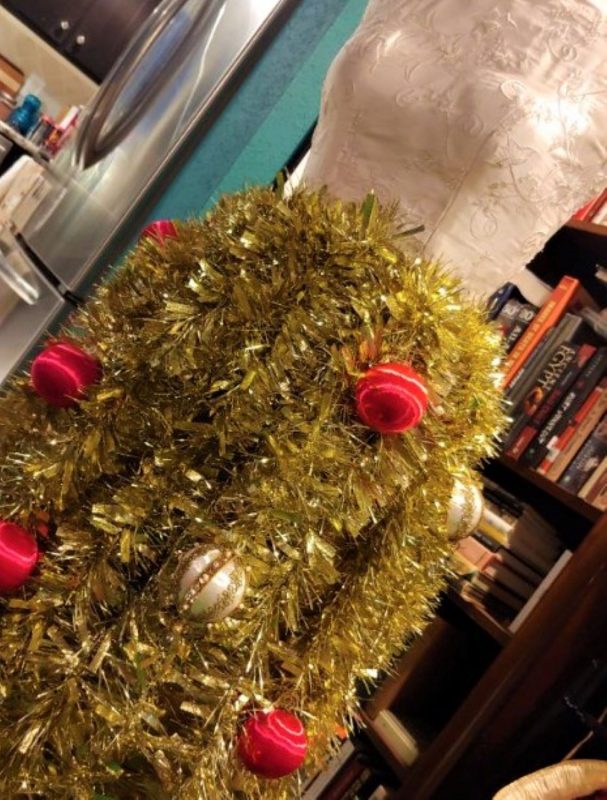 DIY Christmas Tinsel Dress