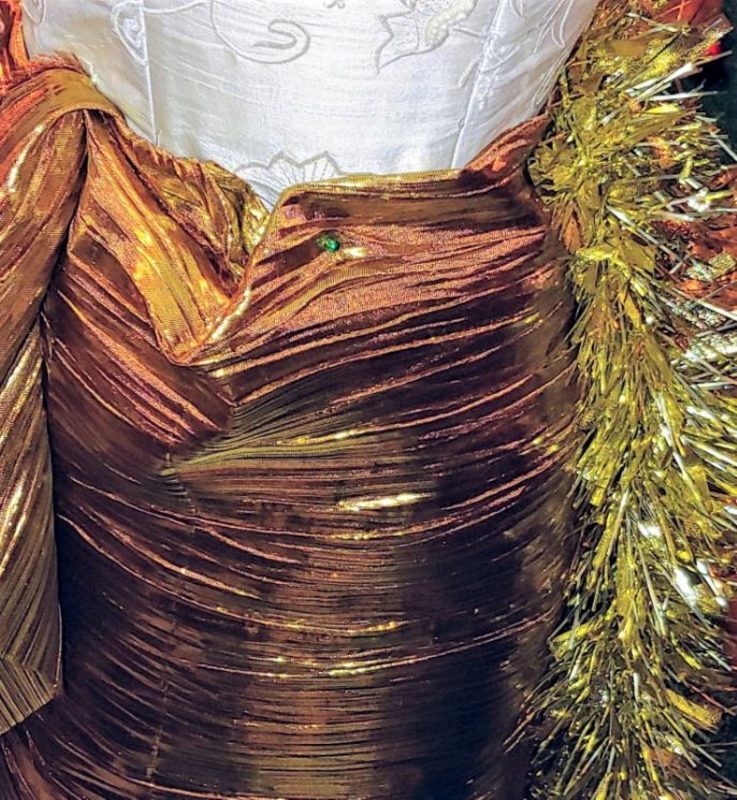 DIY Christmas Tinsel Dress