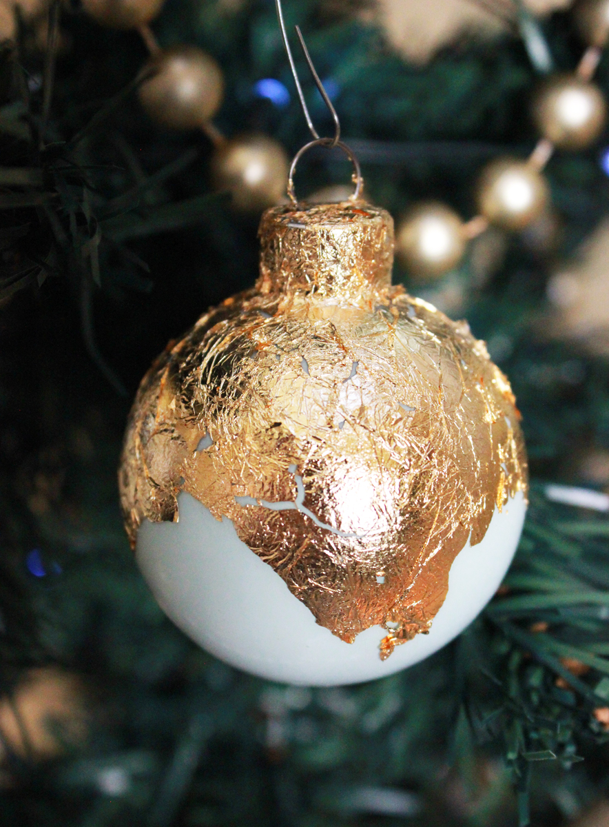 DIY Gold Lead Ornaments 