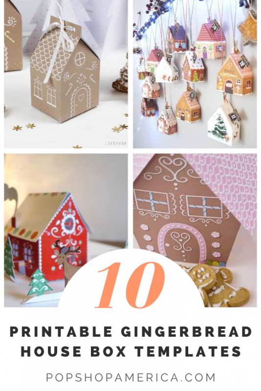 The 10 Best Gingerbread House Treat Box Printables Pop Shop America