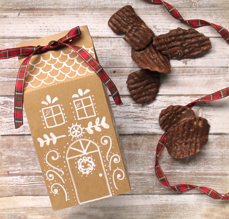 Gingerbread House Treat Box Printable and Cut File