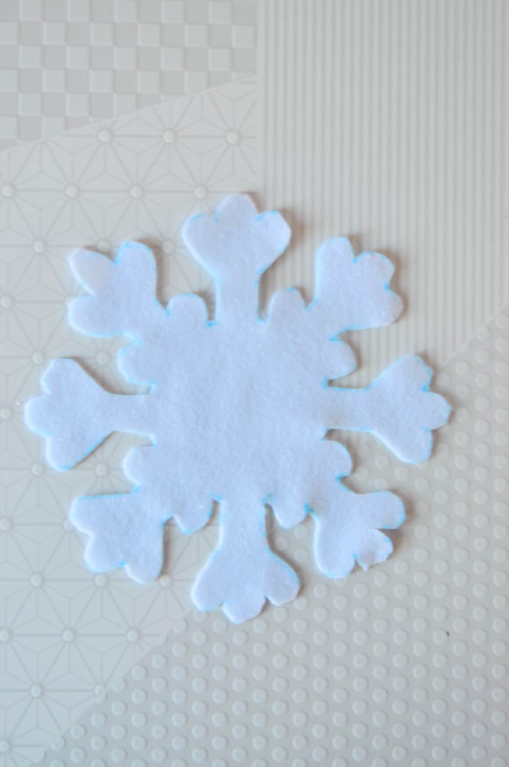 finished snowflake placemat diy pop shop america