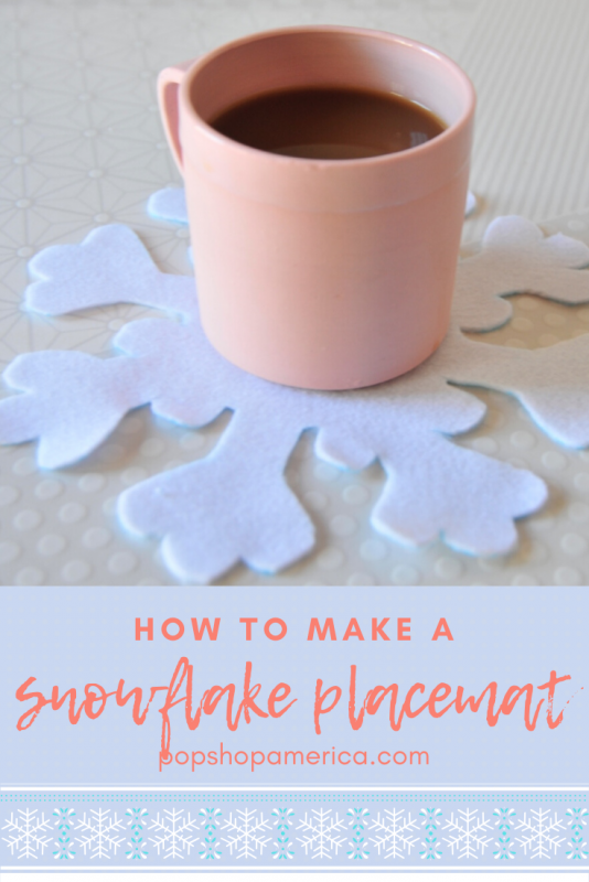how to make a snowflake placemat title pop shop america craft in style