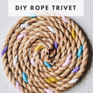 candy painted rope trivet diy pop shop america